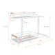 2 Tier Slide Out Under Sink Organizers And Storage Height Adjustable Wooden Handle Pull Out Cabinet Organizer Drawers White